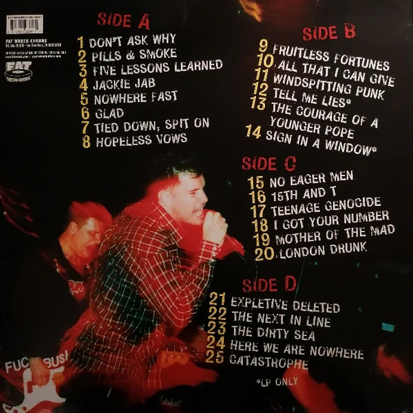 SWINGIN' UTTERS, Live In A Dive (Fat Wreck Chords; FAT 669-1, US 2004, Booklet) 2xLP VG/VG - Image 2