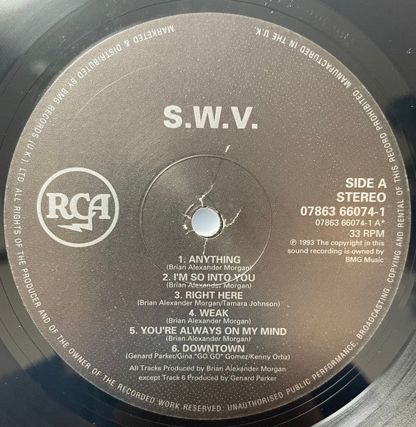 SWV, It's About Time (RCA; 07863 66074 1, UK 1992, Picture Sleeve) LP VG/VG - Image 3
