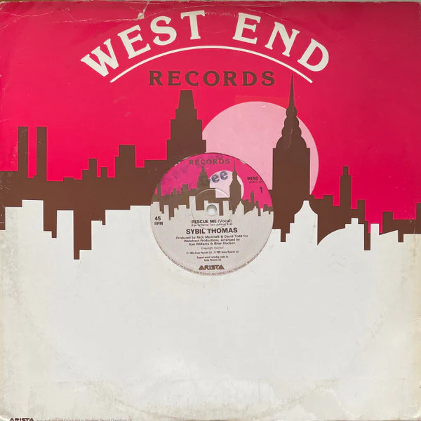 SYBIL THOMAS, Rescue Me (West End Records; WEND 124, UK 1983, Picture Sleeve) 12" VG/VG+