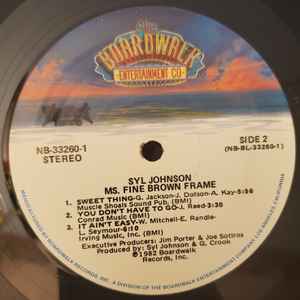 SYL JOHNSON, Ms. Fine Brown Frame (The Boardwalk Entertainment Co; NB-33260-1, US 1982) LP EX/EX - Image 3