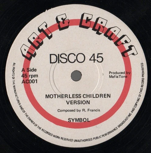 SYMBOLS, RANKING CARETAKER, Motherless Children / No Dash It Wey (Art & Craft; AC001, UK 1979, Company Sleeve) 12" VG/VG+ - Image 3