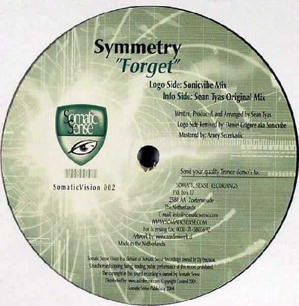 SYMMETRY, Forget (Somatic Sense Vision; SomaticVision 002, Netherlands 2004) 12" /VG