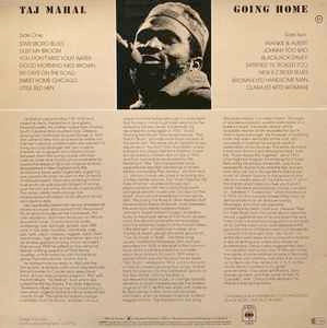 TAJ MAHAL, Going Home (CBS Orange/Yellow; S CBS 31844, UK 1980, "Made In England" Bottom Of Label.) LP VG+/VG+ - Image 2