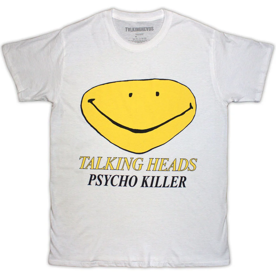 TALKING HEADS, Psycho Killer White T-Shirt L (,  ) Accessories NEW/NEW