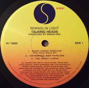 TALKING HEADS, Remain In Light (Sire; R1 70802, US 2006 Reissue, Inner & Insert, 180 Gram Vinyl) LP VG/VG+ - Image 3
