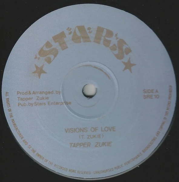 TAPPER ZUKIE, Visions Of Love / Love Dream (Stars; SRE 10, UK 2014 Reissue, Plain Sleeve) 12" /VG+