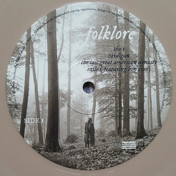 TAYLOR SWIFT, Folklore (Republic Records ; 3503488, Europe 2020, Gatefold, 2 Inners, Brown Vinyl) 2xLP NEW/NEW - Image 3