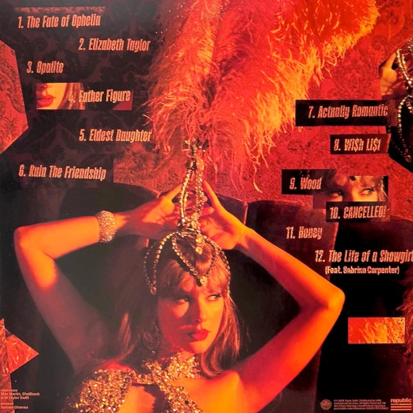 TAYLOR SWIFT, The Life of a Showgirl (EMI; 7822526, Europe 2025, Double Gatefold, Limited Edition, Sweat And Vanilla Perfume Portofino Orange Glitter Vinyl), SALE - Up to 50% Off the Origina LP NEW/NEW - Image 2