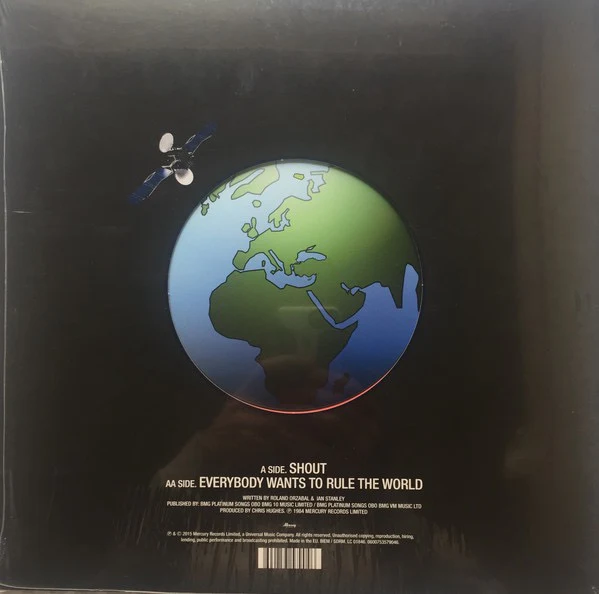 TEARS FOR FEARS, Shout / Everybody Wants To Rule The World (Mercury; 0600753579046, Europe 2015 Reissue, Inner, 45 RPM, Limited Edition) 12" NEW/NEW - Image 2