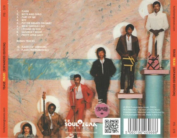 TEASE, Tease (Funkytowngrooves; FTG-379, UK 2014 Reissue, Jewel Case) CD VG+/VG+ - Image 2