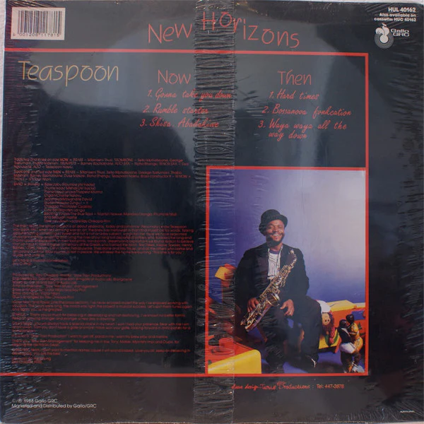 TEASPOON, New Horizons (Gallo GRC; HUL 40162, South Africa 1988), SALE - Up to 50% Off the Original Price  LP VG/G+ - Image 2