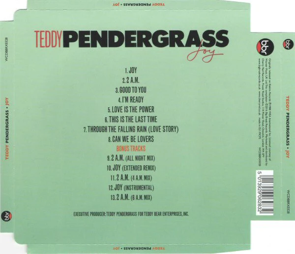 TEDDY PENDERGRASS, Joy (Big Break Records; WCDBBRX0328, UK 2016 Reissue) CD EX/EX - Image 2