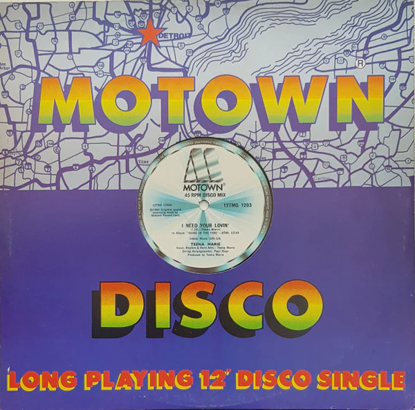 TEENA MARIE, I Need Your Lovin' / Behind The Groove / Remix (Motown; 12TMG 1203, UK 1980, Die Cut Company Sleeve) 12" /G+ - Image 3