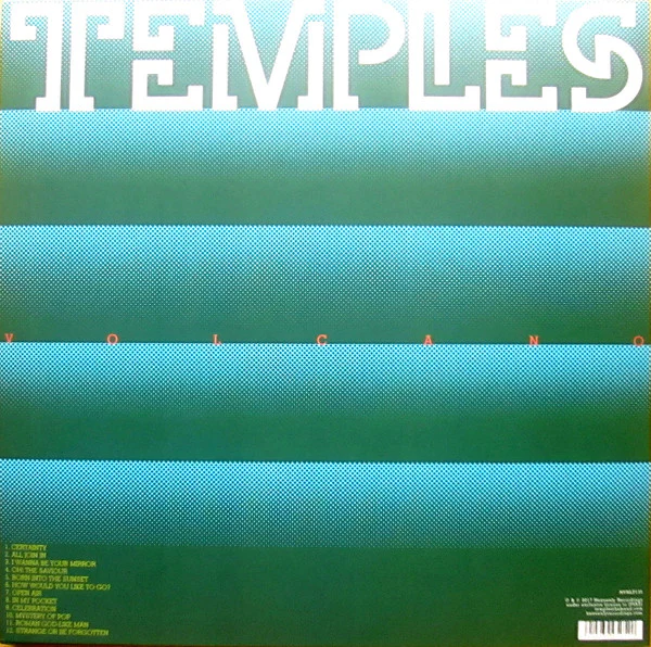 TEMPLES, Volcano (Heavenly; HVNLP135, UK 2017, Inner, 4 Card Prints) LP VG/VG+ - Image 2