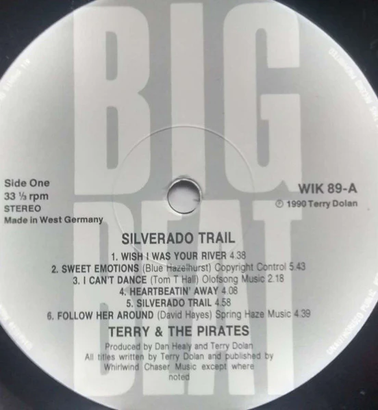 TERRY AND THE PIRATES, Silverado Trail (Big Beat Records; WIK 89, UK 1990), SALE - Up to 50% Off the Original Price  LP VG/VG - Image 3