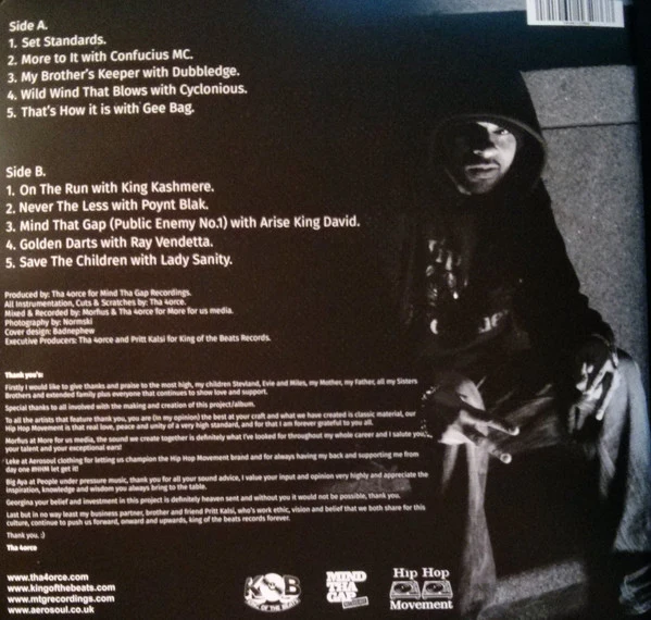 THA 4ORCE, Setting Standards (King Of The Beats; KOTB 0009, UK 2017, Insert and Lyric Book, Grey Marbled Vinyl, Numbered) LP VG+/VG - Image 2
