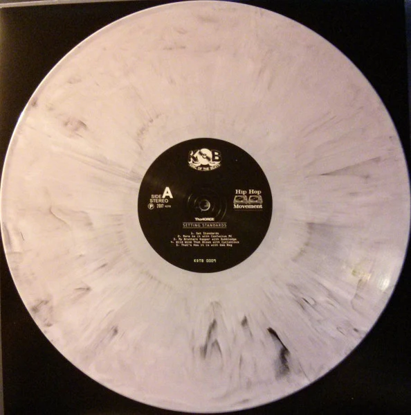 THA 4ORCE, Setting Standards (King Of The Beats; KOTB 0009, UK 2017, Insert and Lyric Book, Grey Marbled Vinyl, Numbered) LP VG+/VG - Image 3