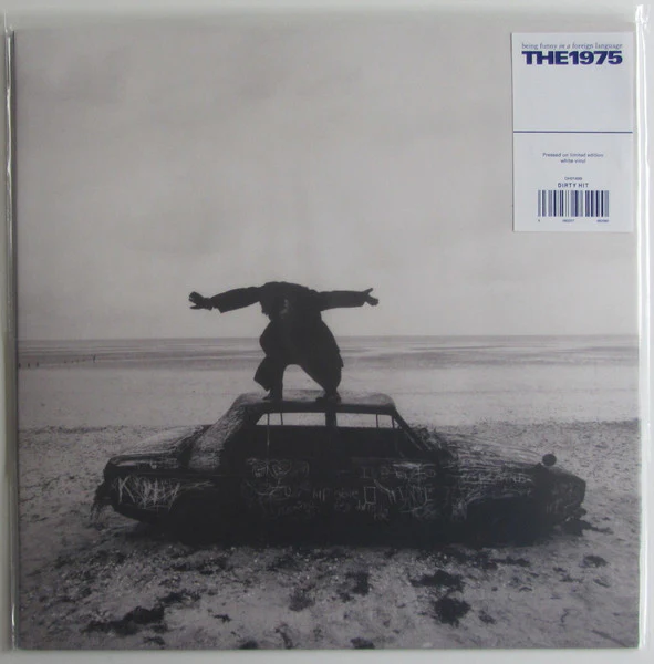 THE 1975, Being Funny In A Foreign Language (Dirty Hit; DH01499, Europe 2022, Sleeve In Stickered PVC, Inner & Insert, White Indies Exclusive Vinyl ) LP VG+/EX