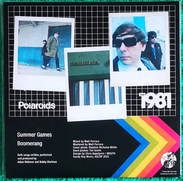 THE 1981, Polaroids (Dandy Boy Records; DBR-021, US 2022, Fold Over Sleeve, Lathe Cut, Limited Edition of 20, Blue Vinyl) 7" EX/EX - Image 2