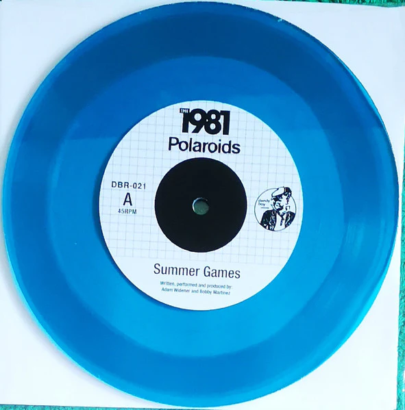 THE 1981, Polaroids (Dandy Boy Records; DBR-021, US 2022, Fold Over Sleeve, Lathe Cut, Limited Edition of 20, Blue Vinyl) 7" EX/EX - Image 3