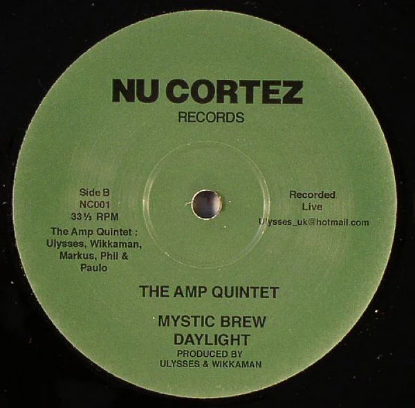 THE AMP QUINTET, Seven Minutes Of Funk (Nu Cortez Records; NC 001, UK 2004, Plain Sleeve) 12" /VG+ - Image 2