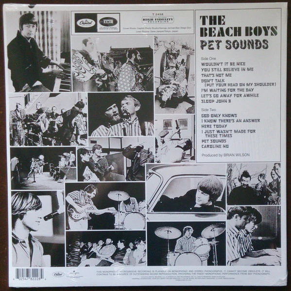 THE BEACH BOYS, Pet Sounds (Capitol Records ; 4782228, Europe 2016 Reissue, Single Sleeve, Mono, 180 Gram Vinyl) LP NEW/NEW - Image 2
