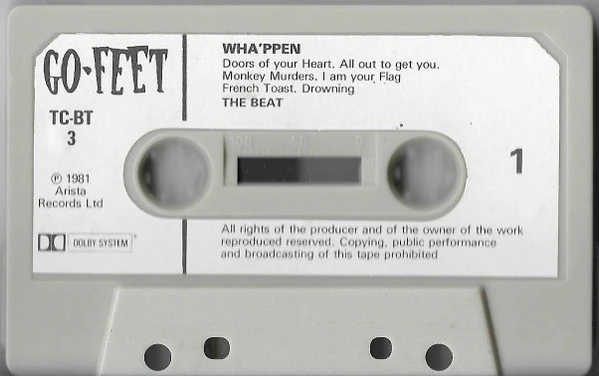 THE BEAT, Wha'ppen (Go-Feet Records; tcbt 3, UK 1981) Cassette VG+/VG+ - Image 3