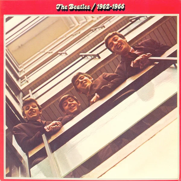 THE BEATLES, 1962-1966 (Apple; PCSP 717, UK 1973, Laminated Gatefold Sleeve, 2 Inners With Rounded Corners, Stereo) 2xLP VG/VG