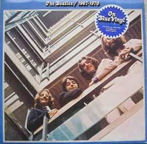 THE BEATLES, 1967-1970 (Apple; PCSPB 718, UK 1978 Reissue, Laminated Gatefold Sleeve, 2 Inners, Blue Vinyl) 2xLP VG/VG