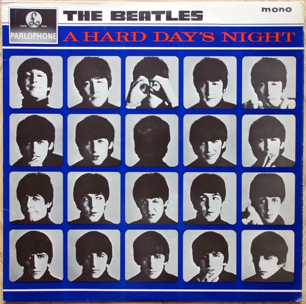 THE BEATLES, A Hard Day's Night (Parlophone Black/Yellow; PMC1230, UK 1964, Laminated Flipback G&L Sleeve, Mono - 1st Press. Wide Font Cat No on label, K/T Tax Code) LP G+/G