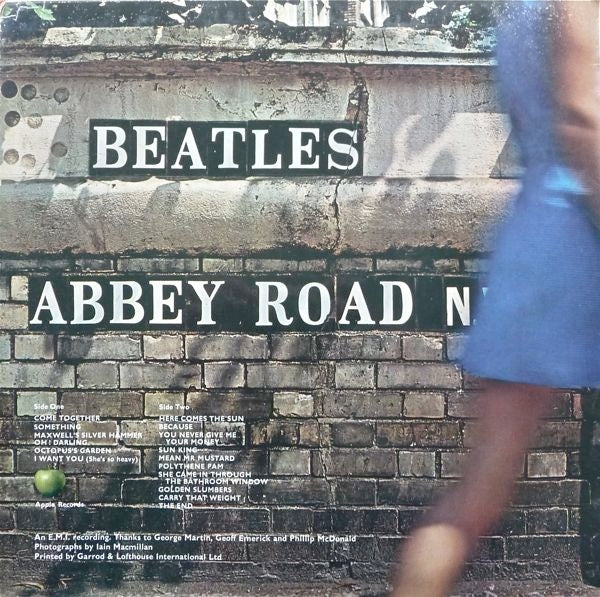 THE BEATLES, Abbey Road (Apple; PCS 7088, UK 1969, Laminated Sleeve, No Her Majesty Credit On Sleeve Or Label, Apple Logo Aligned, YEX 749-2 750-1) LP VG/G - Image 2