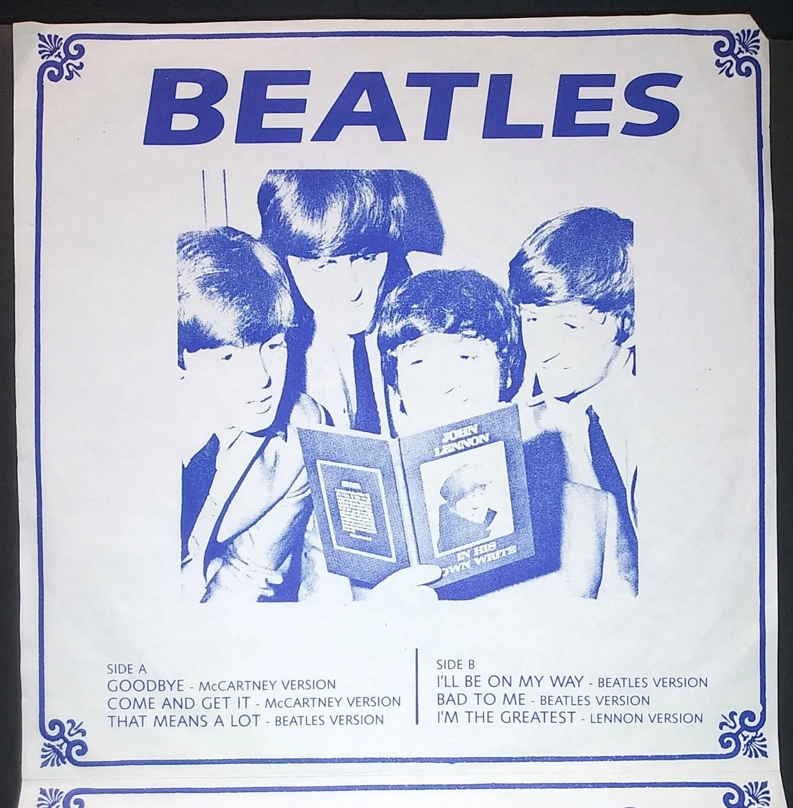 THE BEATLES, Abbey Road Part Two (Ree Ben Records; DH 3780, US , Fold Over Sleeve), SALE - Up to 50% Off the Original Price  7" EP VG+/EX - Image 2