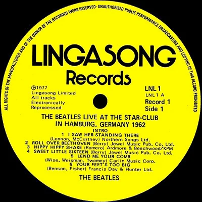THE BEATLES, Live At The Star Club (Lingasong; LNL1, UK 1977, Gatefold) 2xLP G+/VG - Image 3