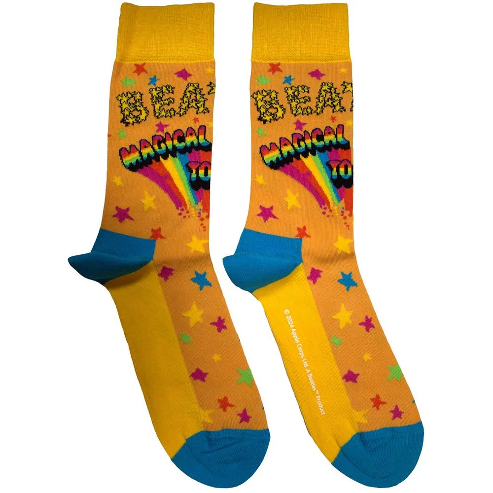 THE BEATLES, Magical Mystery Tour Socks Yellow (UK Size 7-11) (,  ) Accessories NEW/NEW