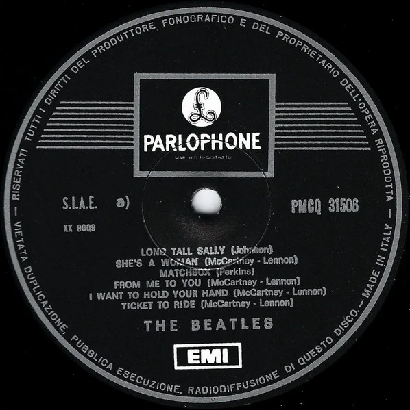 THE BEATLES, The Beatles In Italy (Parlophone; PMCQ 31506, Italy 1970 Reissue, One EMI Box) LP VG/G+ - Image 3