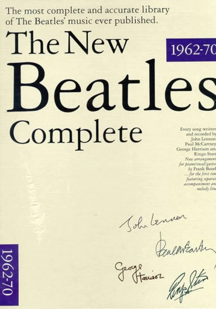 THE BEATLES, The New Beatles Complete Volumes 1 and 2 (Omnibus; , Europe 1992, Paperback, 2 volumes in slipcase. Chronologically arranged, the words and music to every song written and recor 2xBook VG/VG+