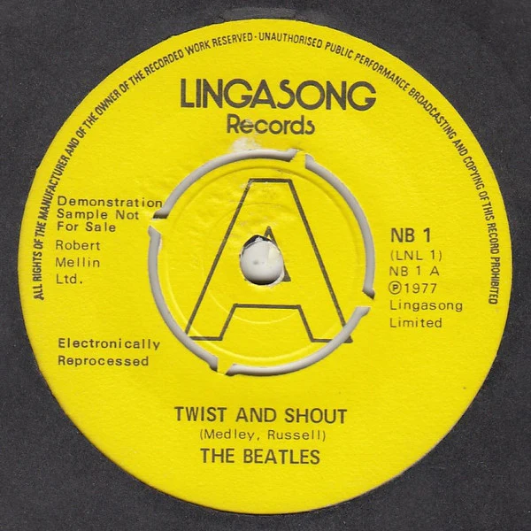 THE BEATLES, Twist & Shout / Falling in Love Again (Lingasong; NB 1, UK 1977, Promo), SALE - Up to 50% Off the Original Price 7" /VG+