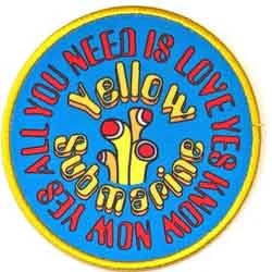 THE BEATLES, Yellow Submarine Circle Patch (, China ) Accessories NEW/NEW
