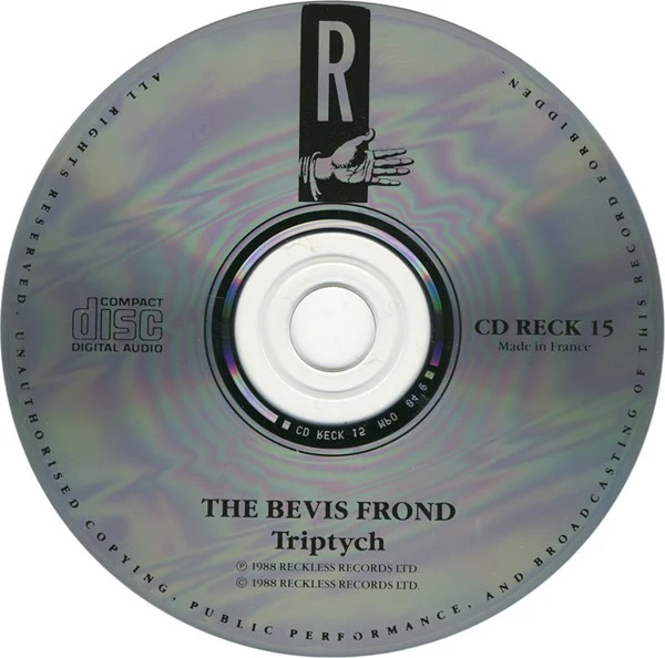 THE BEVIS FROND, Triptych (Reckless Records; CD RECK 15, UK 1988) CD VG+/VG+ - Image 3