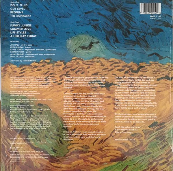 THE BLACKBYRDS, The Blackbyrds (BGP Records; BGPD 1105, UK 2023 Reissue) LP NEW/NEW - Image 2