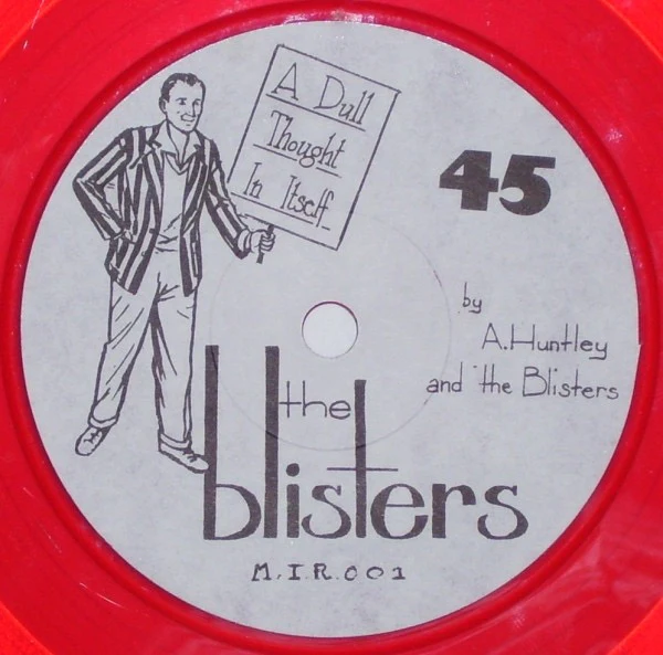 THE BLISTERS / URUSEI YATSURA, Split Single (Modern Independent Records; M.I.R. 001, UK 1995, Fold Over Sleeve, Limited Edition of 500 Red Vinyl) 7" VG+/VG+ - Image 3
