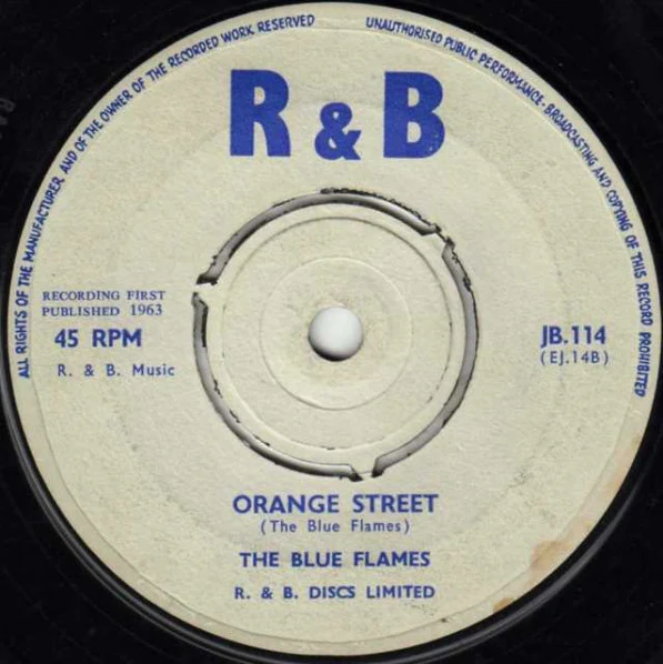 THE BLUE FLAMES, J.A. Blues / Orange Street (R&B; JB.114, UK 1963, 3-Prong Centre), SALE - Up to 50% Off the Original Price  7" /G - Image 2