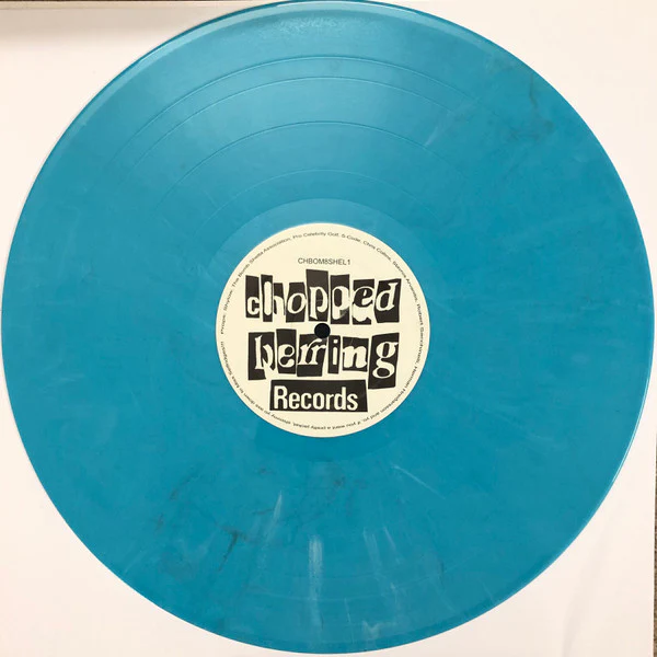 THE BOMB SHELTA ASSOCIATION, Rebirth (Chopped Herring Records; CHBOM8SHEL1, UK 2019, Stickered Plain Sleeve, Aqua Vinyl) 12" EP /G - Image 2