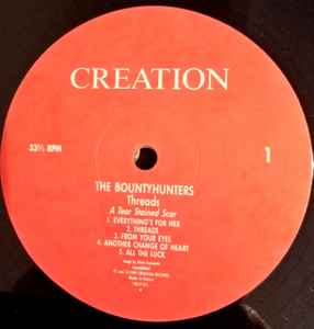 THE BOUNTY HUNTERS, Threads - A Tear Stained Scar (Creation Records; CRELP 051, UK 1989, Feat Dave Kusworth (Jacobites)), SALE - Up to 50% Off the Original Price  LP VG+/VG+ - Image 3