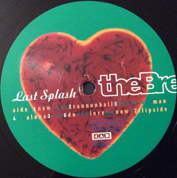 THE BREEDERS, Last Splash (4AD; CAD3014, UK 2018 Reissue, Inner) LP NEW/NEW - Image 3