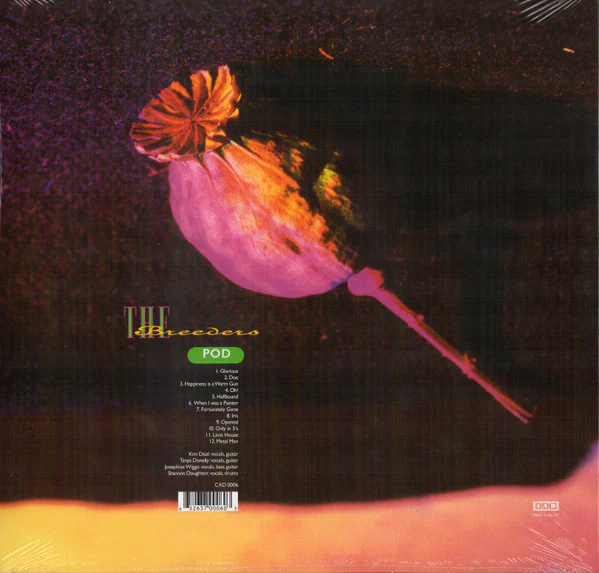 THE BREEDERS, Pod (4AD; CAD 0006, UK 2018 Reissue, Inner) LP VG+/VG+ - Image 2