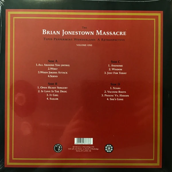 THE BRIAN JONESTOWN MASSACRE, Tepid Peppermint Wonderland Volume 1 (A Records; AUK026LP, Europe 2026 Reissue, Gatefold, Black Vinyl) 2xLP NEW/NEW - Image 2