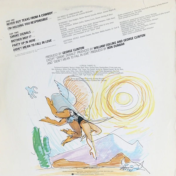 THE BRIDES OF FUNKENSTEIN, Never Buy Texas From A Cowboy (Atlantic; SD 19261, US 1979, Company Inner) LP VG/VG+ - Image 2