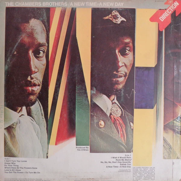 THE CHAMBERS BROTHERS, A New Time - A New Day (Direction; 8-63451, UK 1968, Laminated Front Sleeve, Mono) LP VG/VG - Image 2