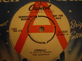 THE CHANTELS, Eternally / Swamp Water (Capitol Records; CL 15297, UK 1963, Promo, Company Sleeve, 4 prong centre), SALE - Up to 50% Off the Original Price 7" VG/VG